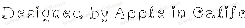 Designed by Apple in California Q m字体转换